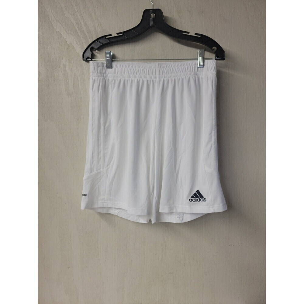 Adidas Shorts 30" waist 3 Stripes Run/ball White 7.5” Inseam Gym Athletic